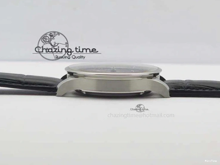 MIROTIME 0122 Reliable Portuguese IW371447 ZF 1:1 Best Edition SS Black Dial On Black Leather Strap A79350 V 7274